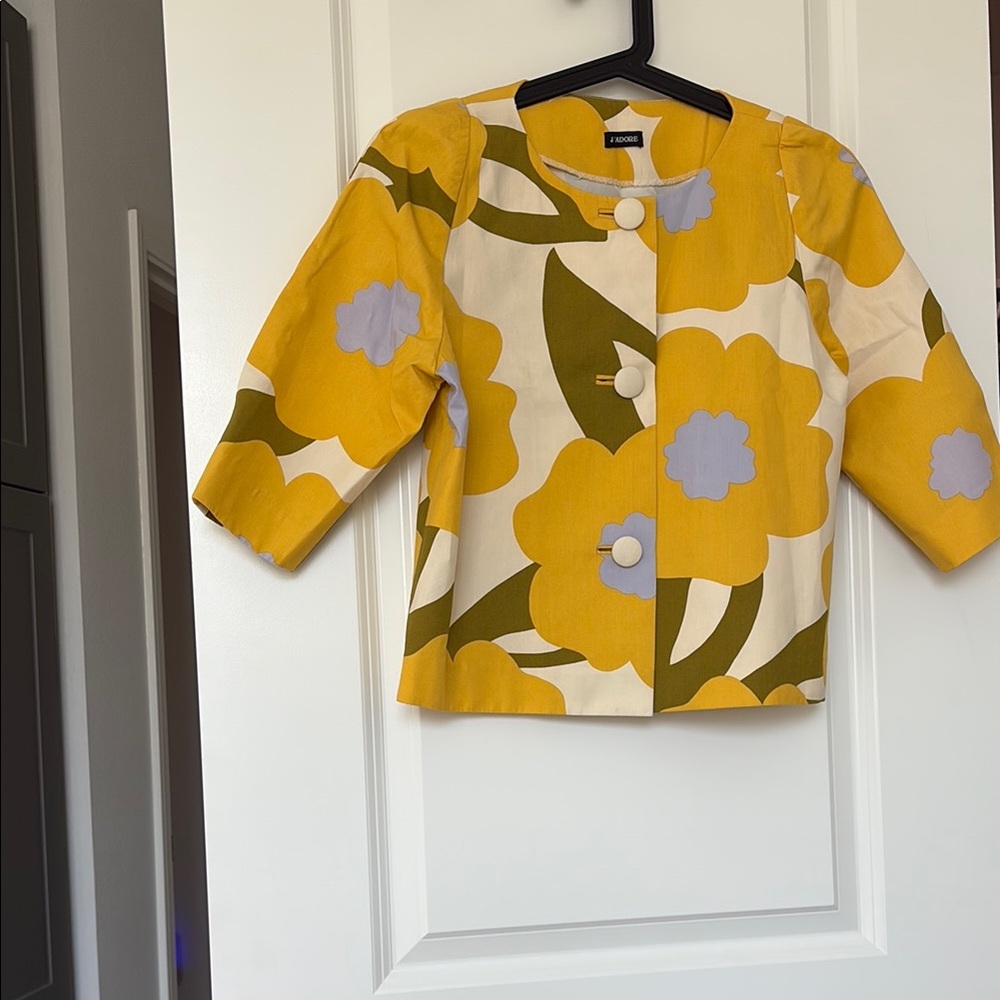 Floral Yellow Jacket
